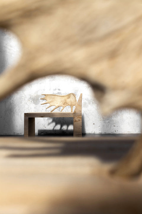 RICK OWENS - TOMB STAG CHAIR ELM