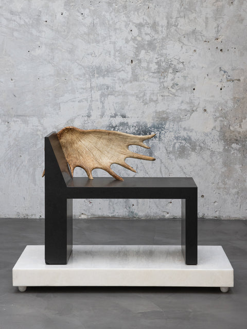 RICK OWENS - TOMB STAG CHAIR BASALT
