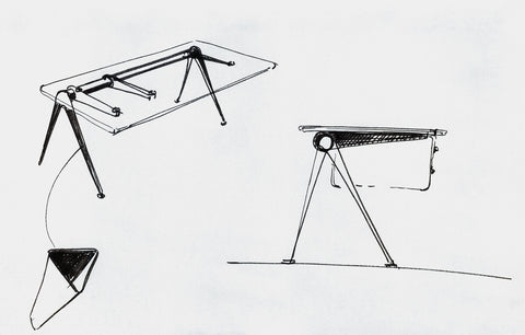 JEAN PROUVÉ - COMPASS DIRECTION DESK