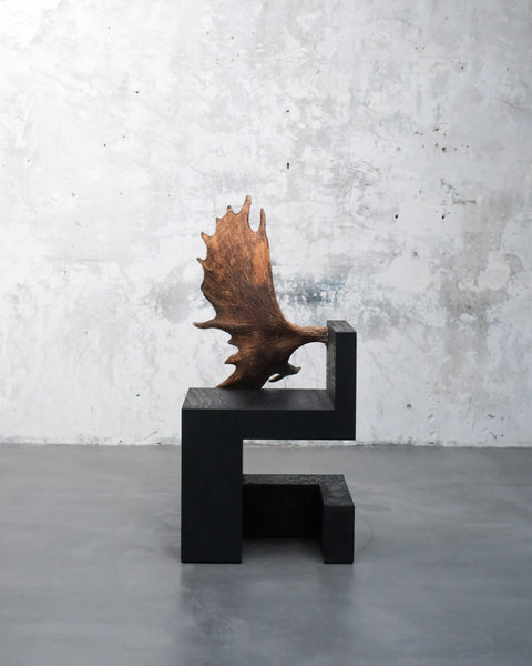 RICK OWENS - TOMB STAG CHAIR RIGHT